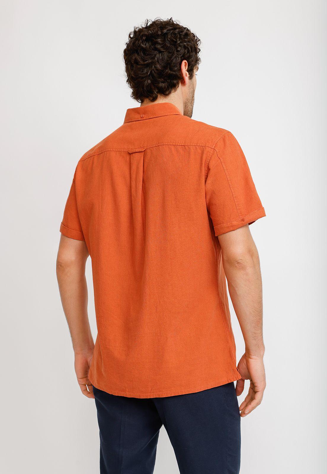 Camisa Lino Algodón Boris Naranjo-1