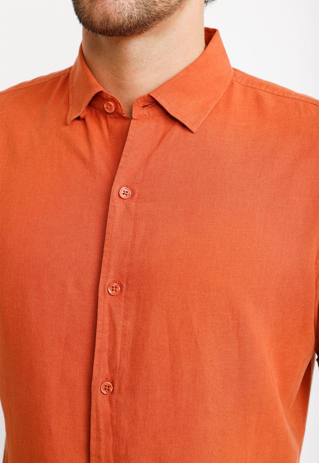 Camisa Lino Algodón Boris Naranjo-2