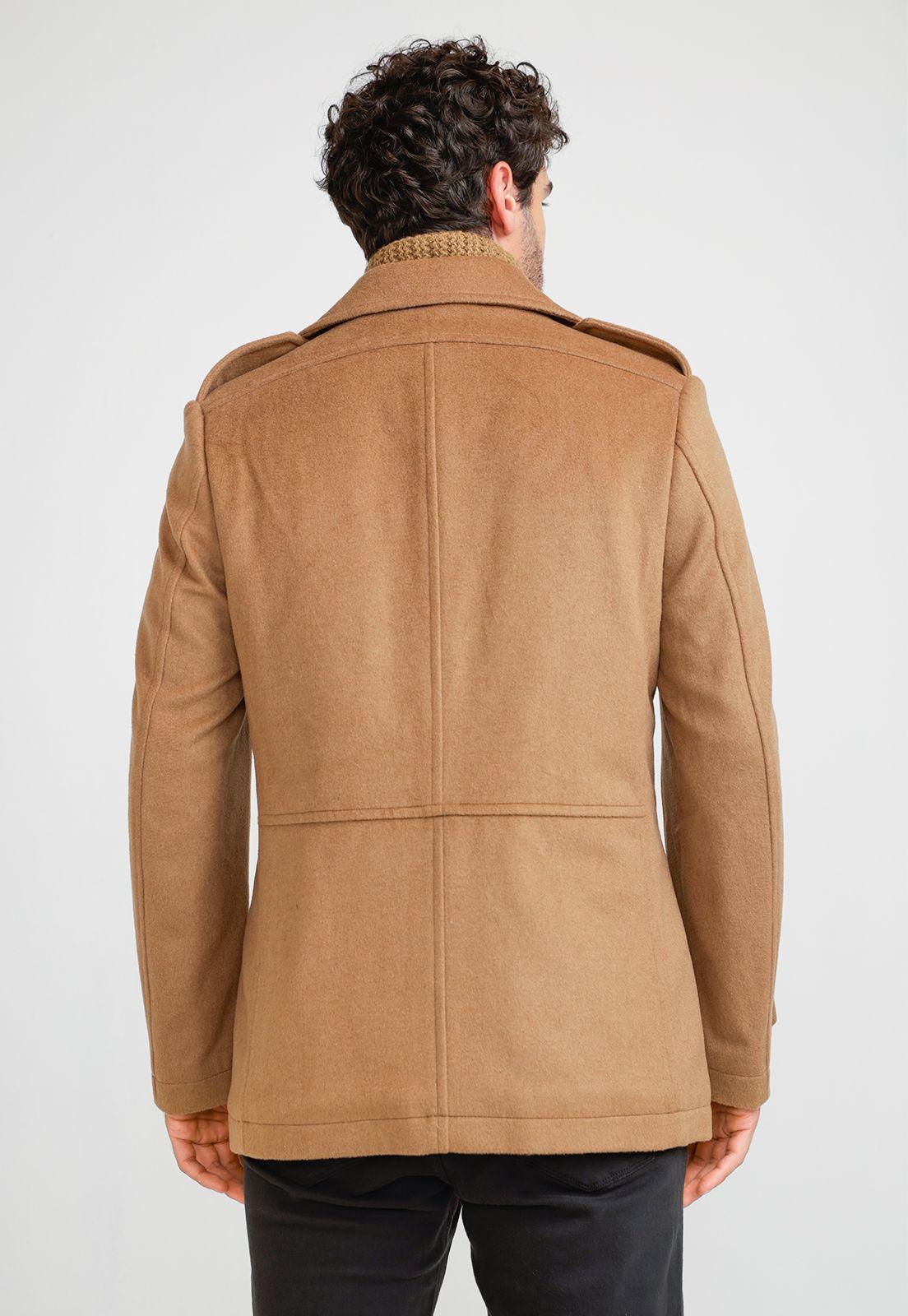 Abrigo Hombre Lana Camel-1