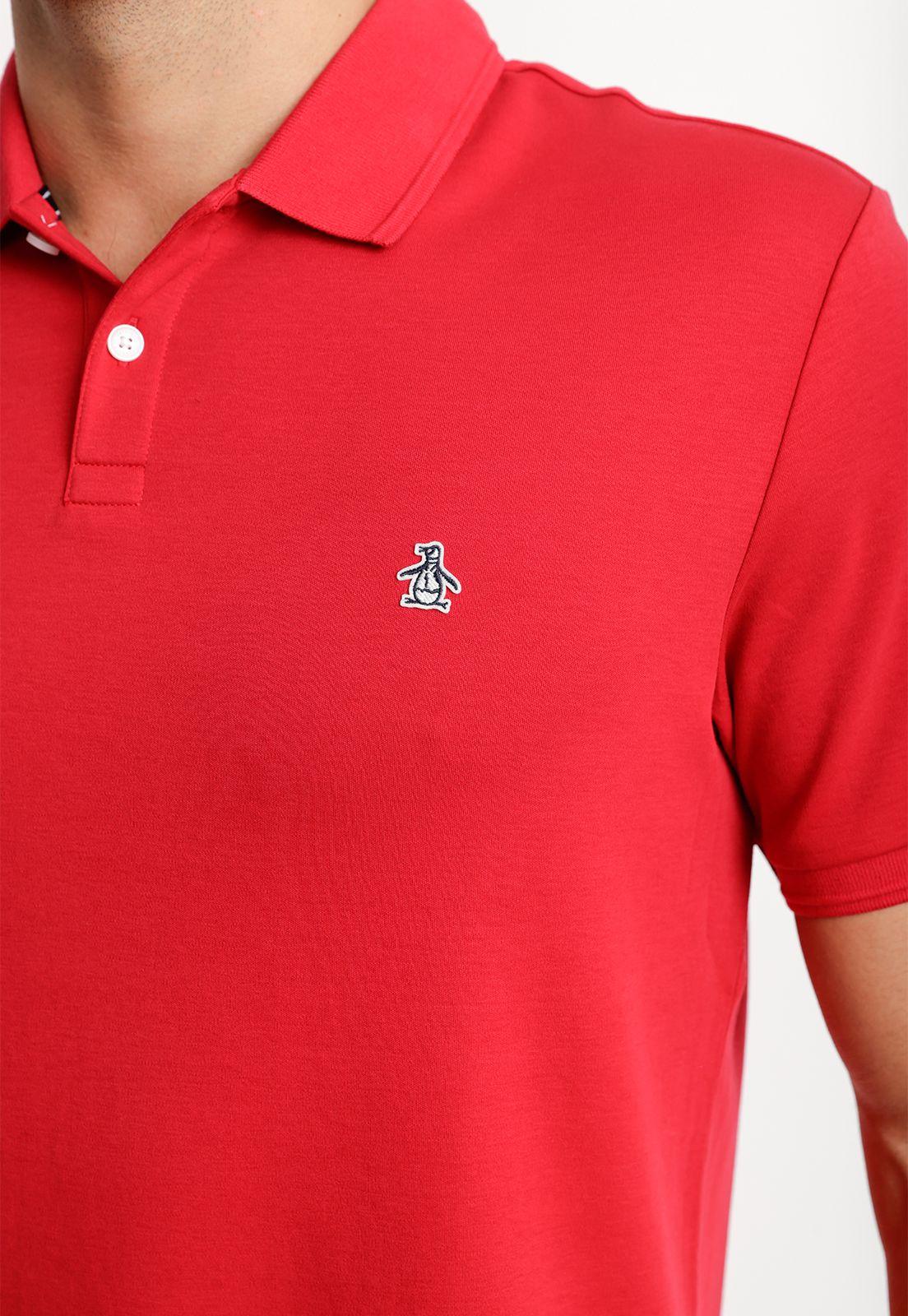 Polera Hombre Polo Manga Corta Roja-2