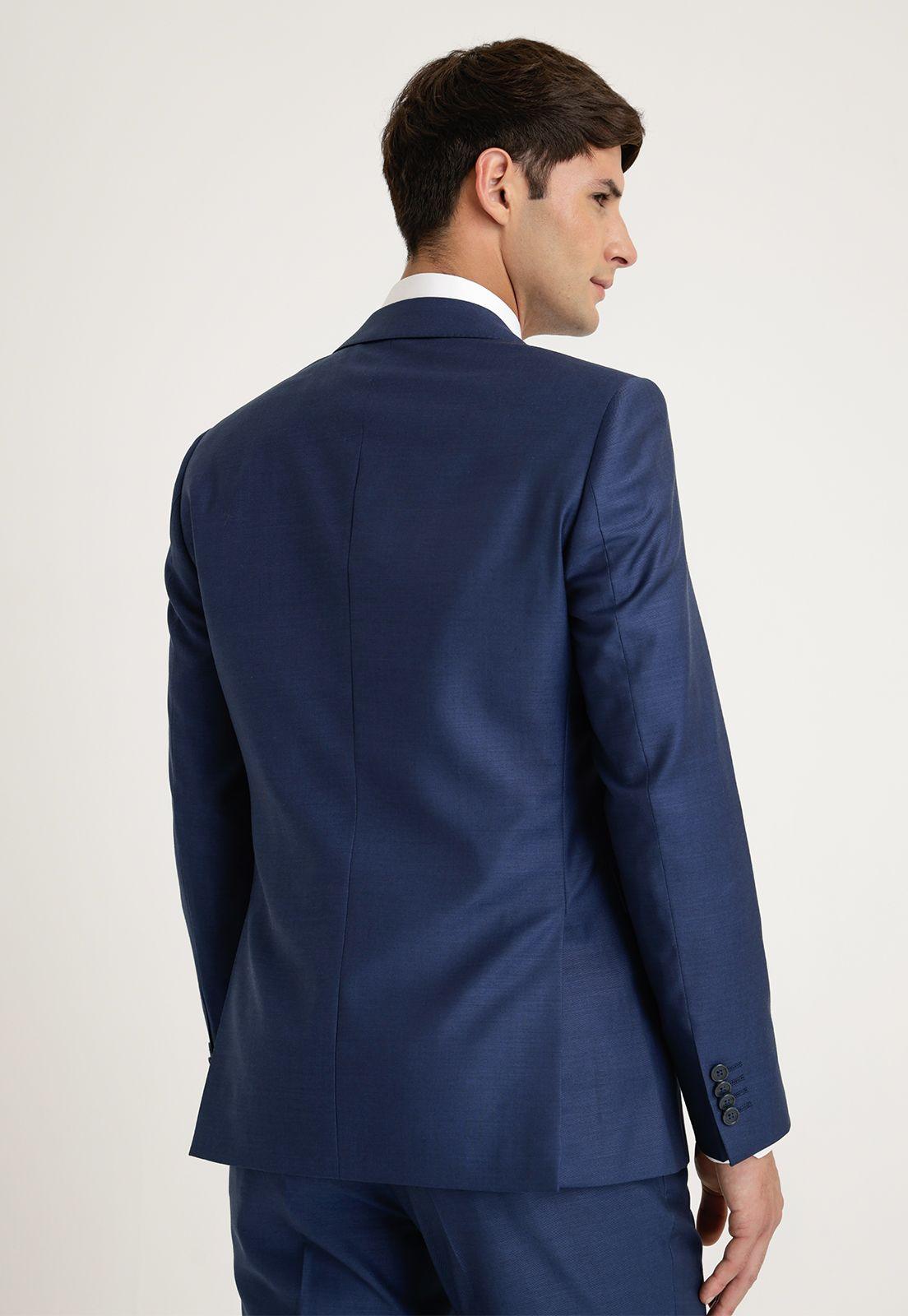Chaqueta Azul Liso Formal Azul-1
