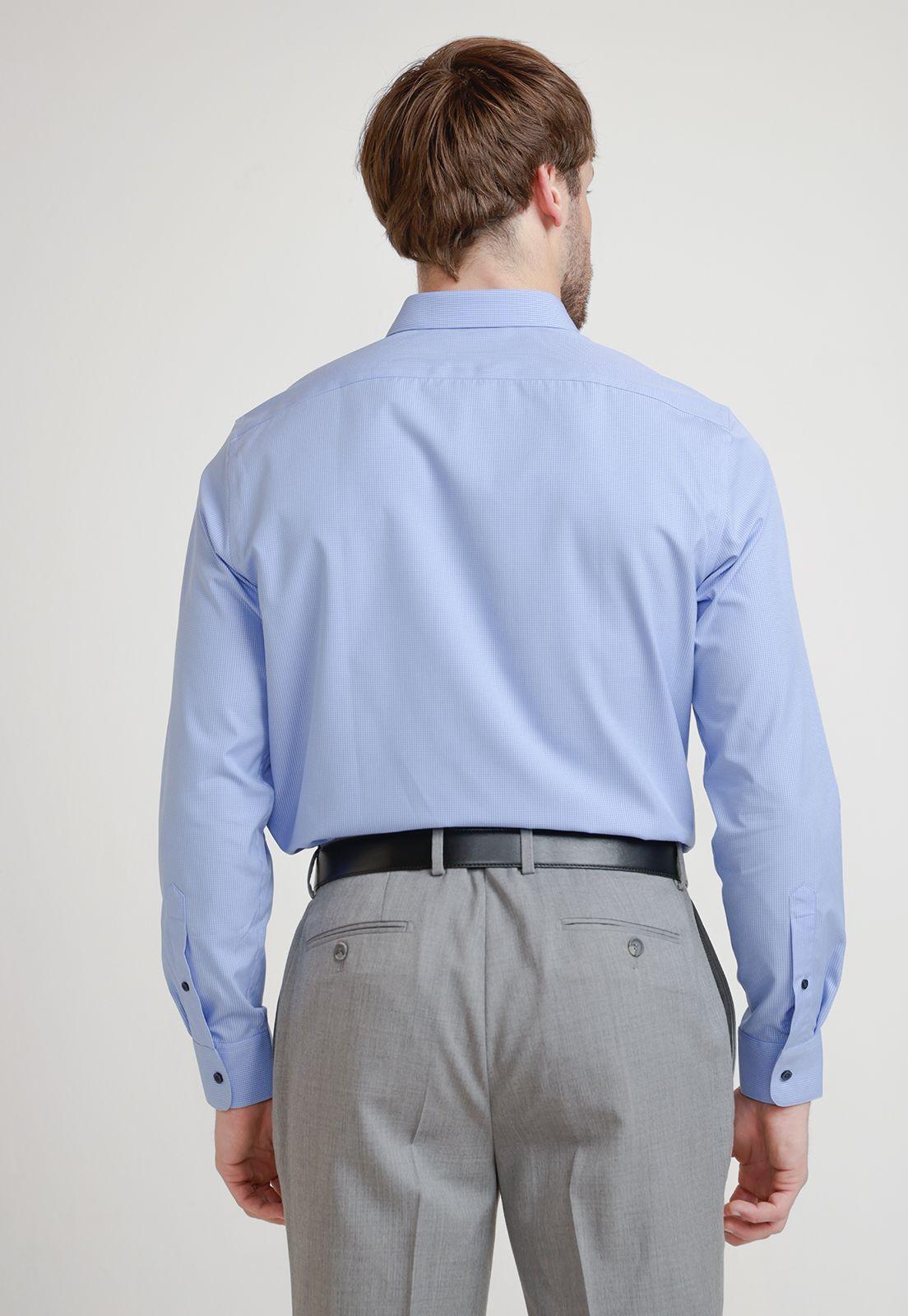 Camisa Hombre Formal Travel Celeste-1
