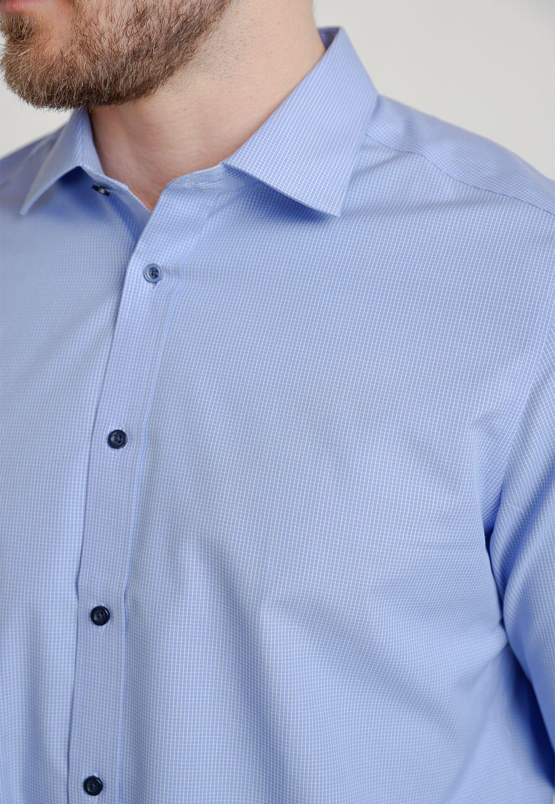Camisa Hombre Formal Travel Celeste-2