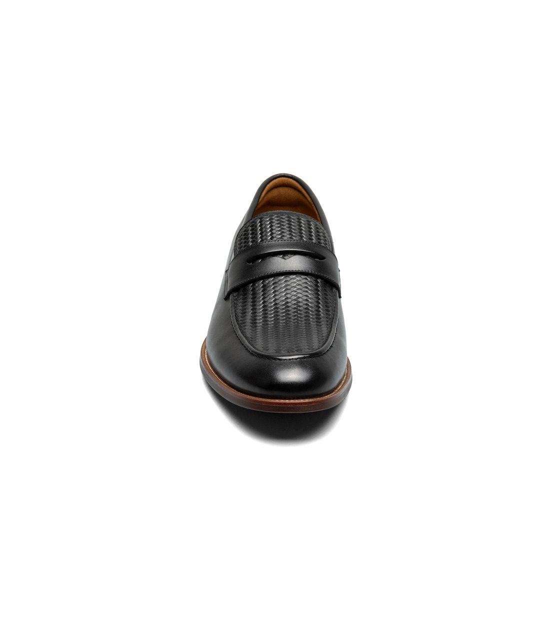 Mocasines Formal Rucci Weave Penny Negro-1