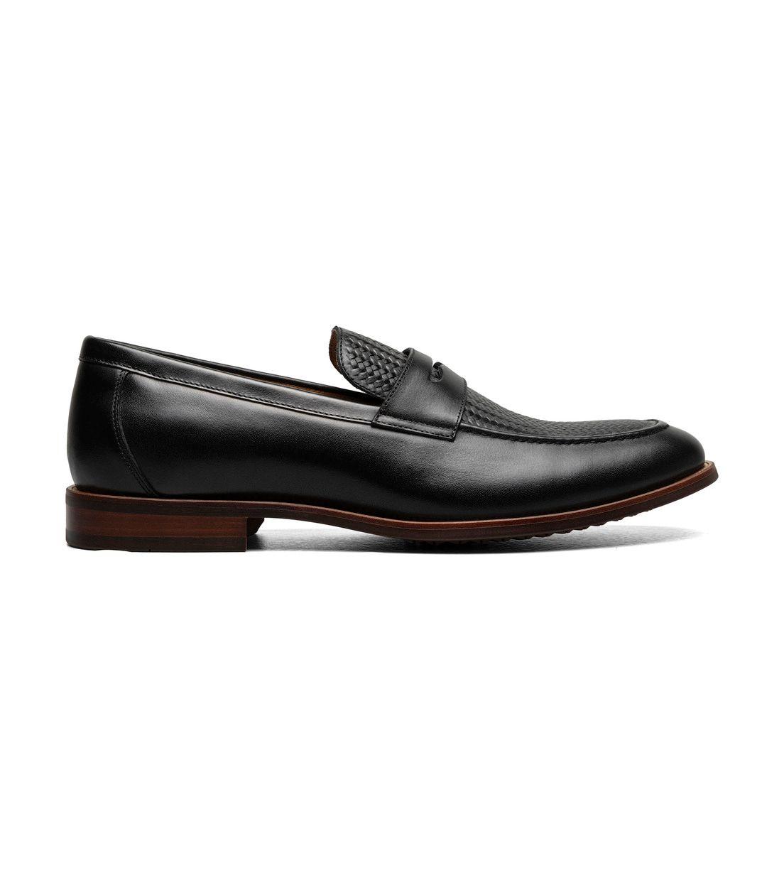 Mocasines Formal Rucci Weave Penny Negro-2