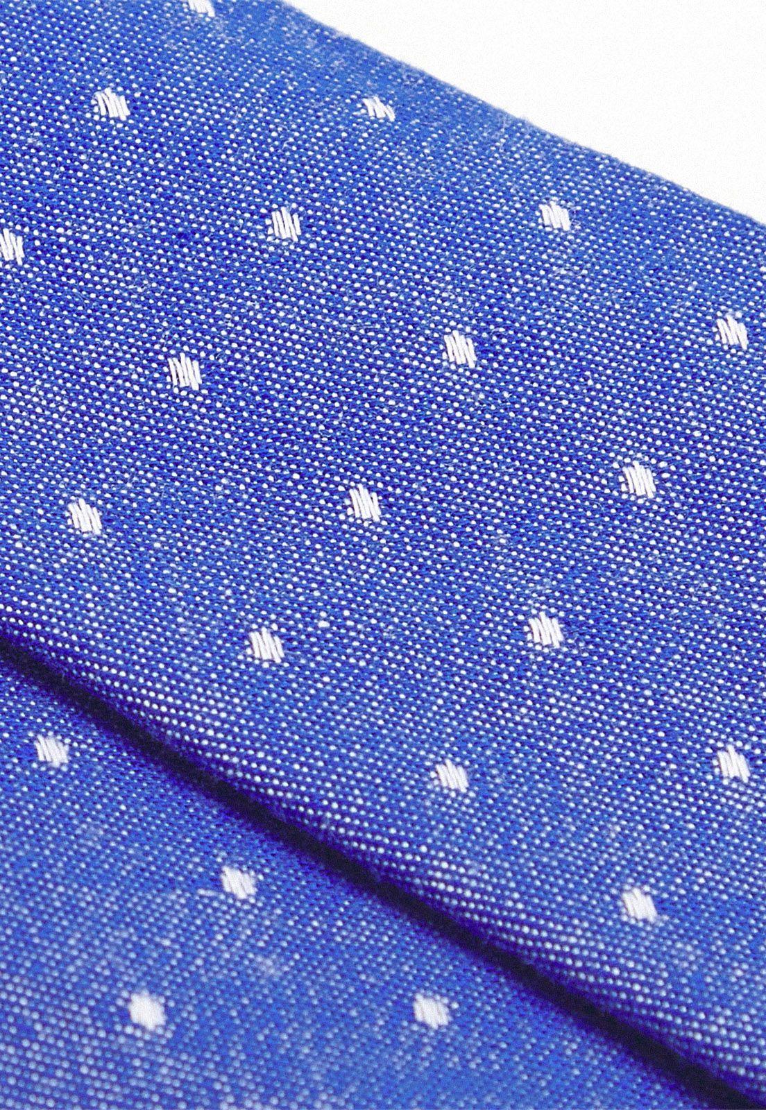 Corbata De Hombre Puntos Azul-3