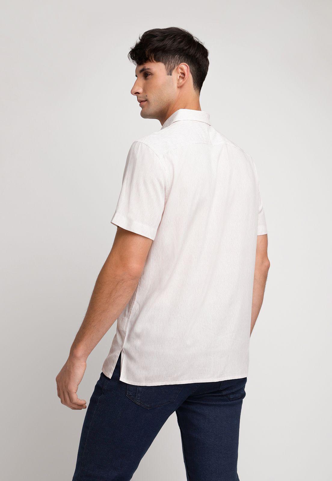 Camisa Hombre Manga Corta Estampada Nude-1