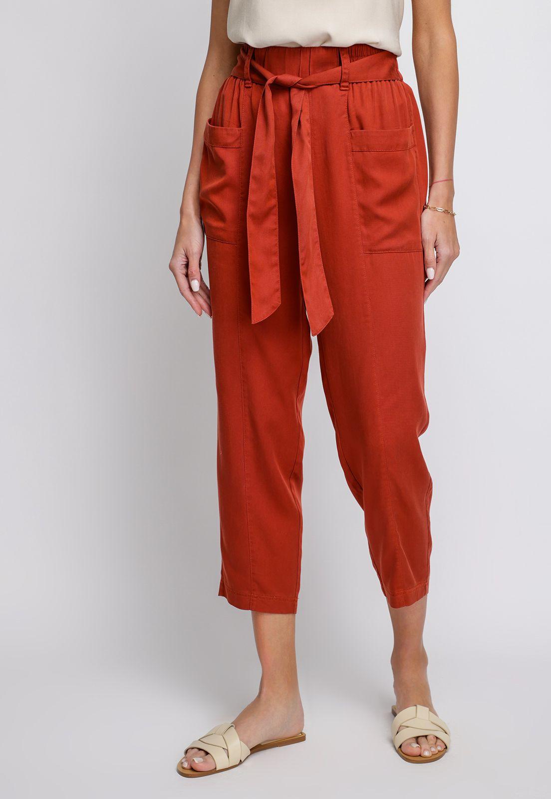 Pantalón De Mujer Agnes Terracota-0