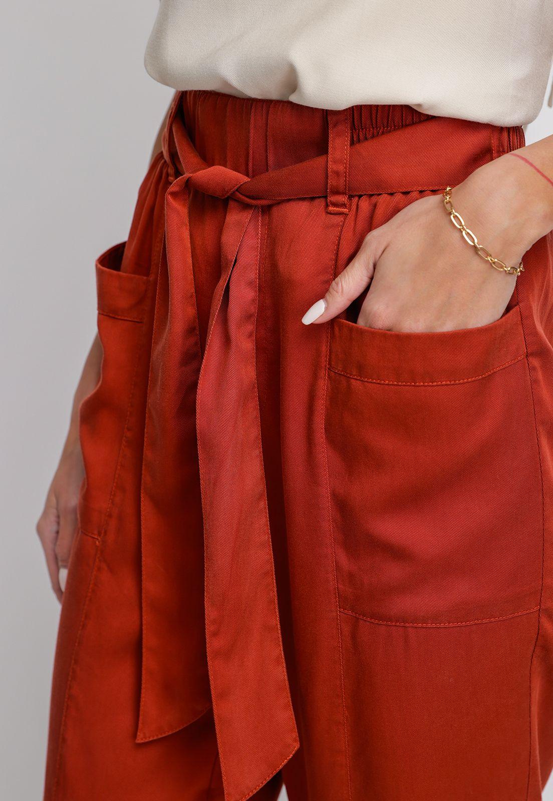 Pantalón De Mujer Agnes Terracota-2