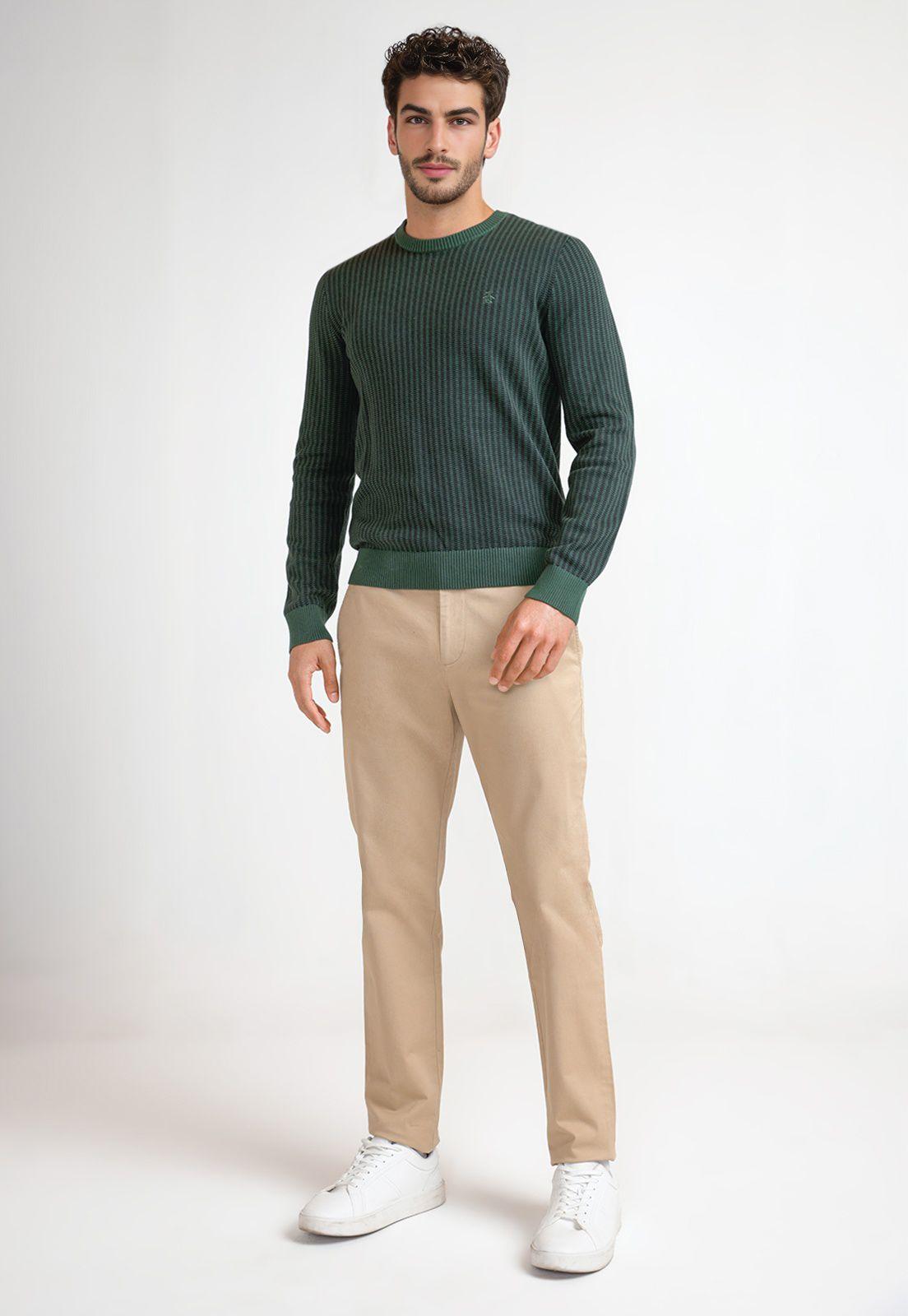 Sweater Hombre Algodón Verde-3