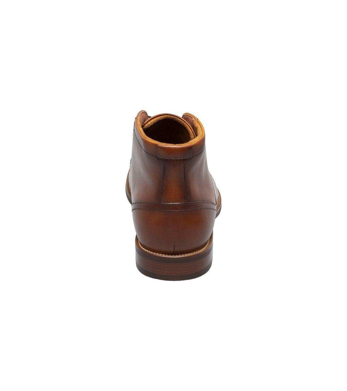 Botines Formal Rucci Plain Toe Chukka Cognac-3