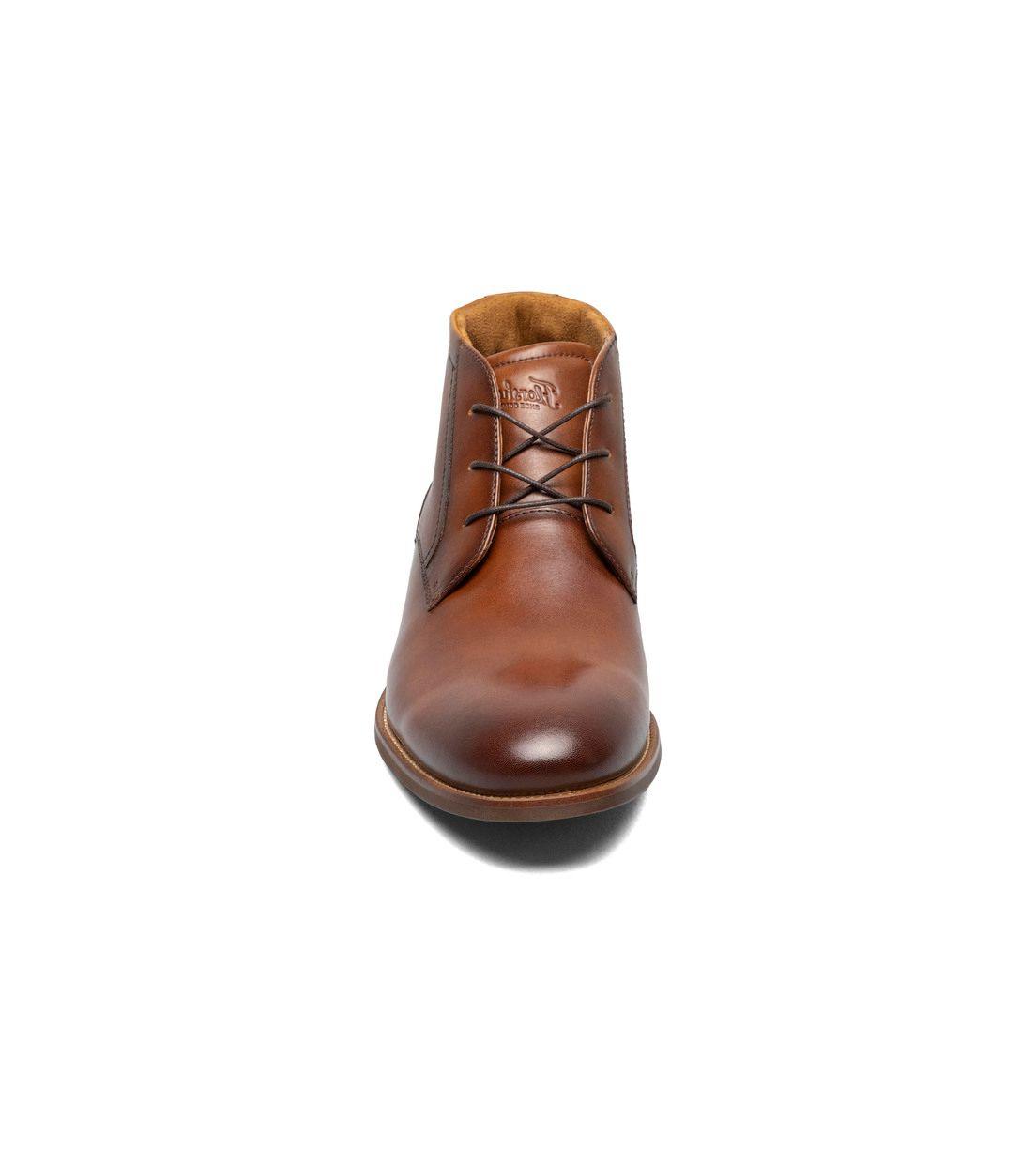 Botines Formal Rucci Plain Toe Chukka Cognac-1