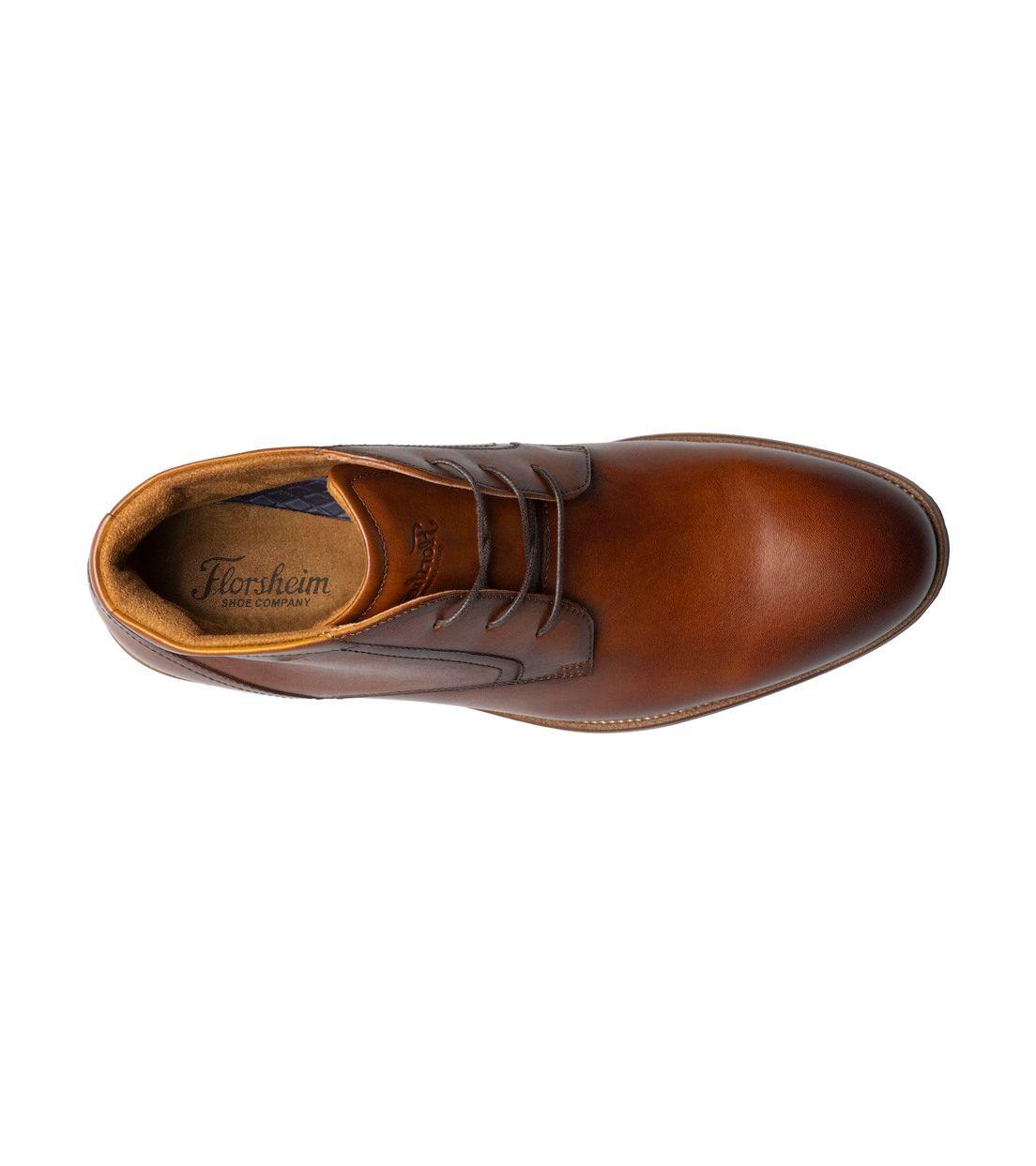 Botines Formal Rucci Plain Toe Chukka Cognac-5
