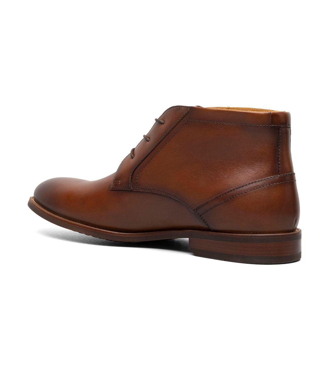 Botines Formal Rucci Plain Toe Chukka Cognac-7