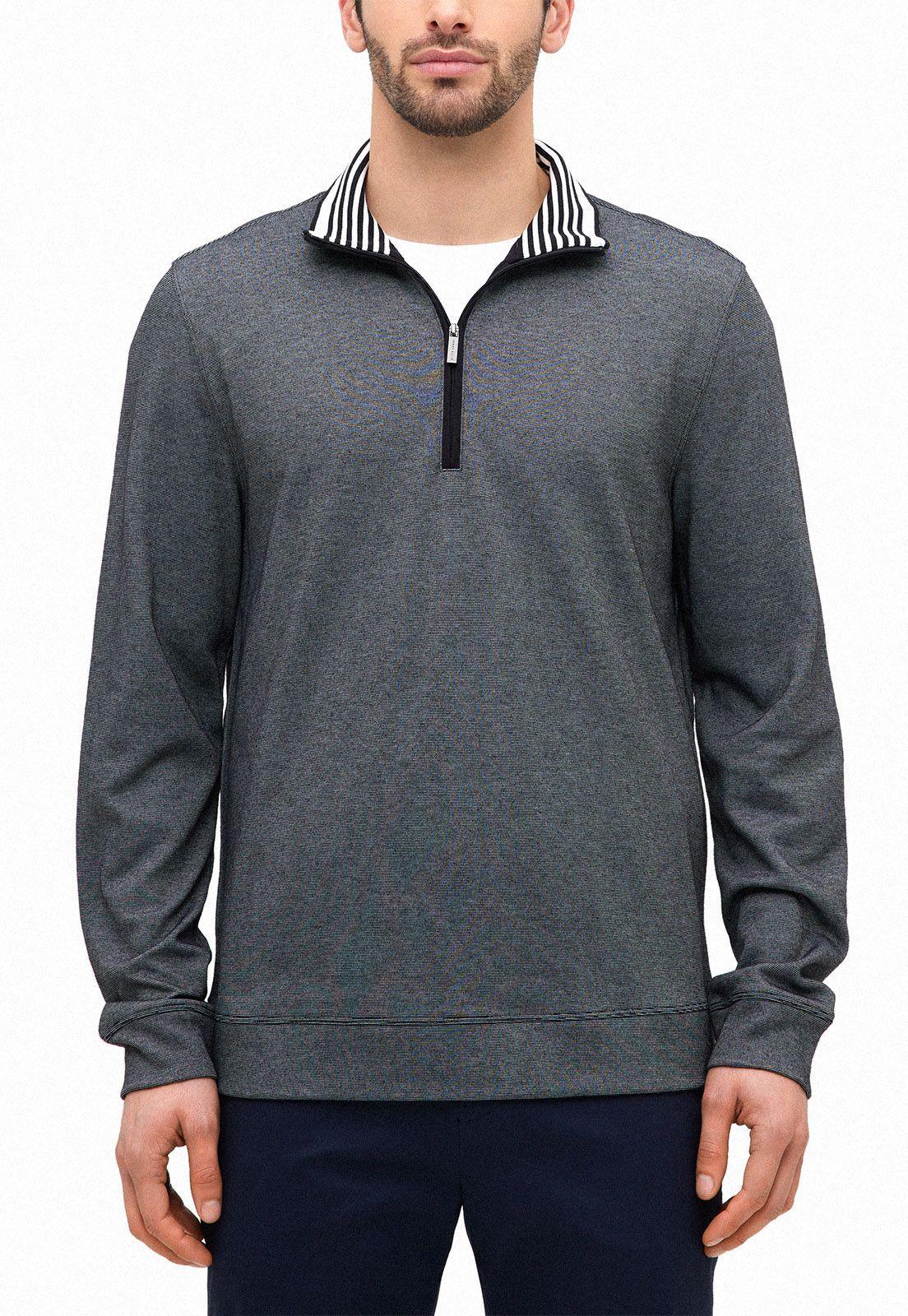 Polerón Casual Microdiseño Negro-0