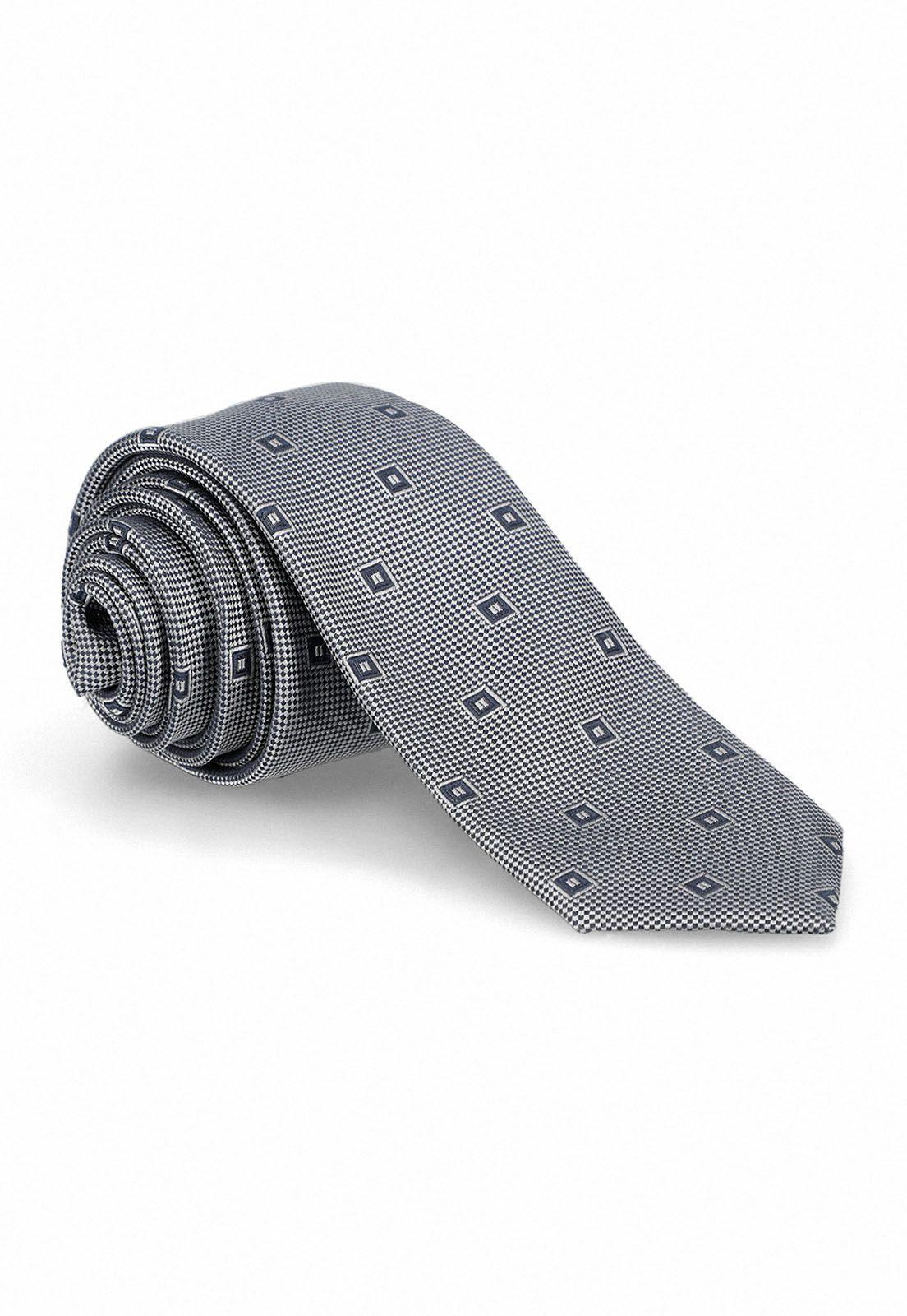 Corbata fantasía navy y blanco resist spill-0