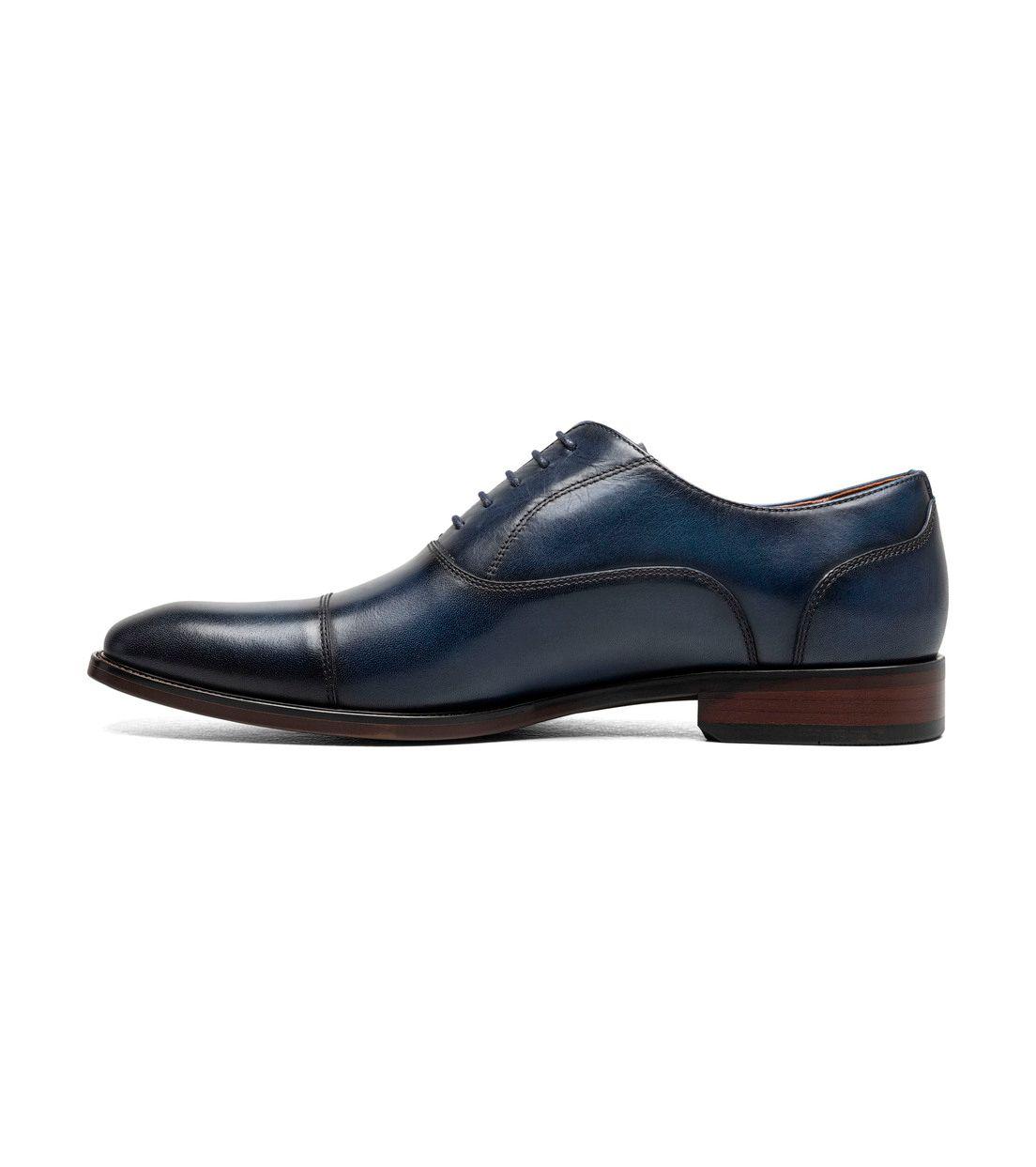Zapatos Formal Hombre Sorrento Lux Cap Toe Bal Azul-4