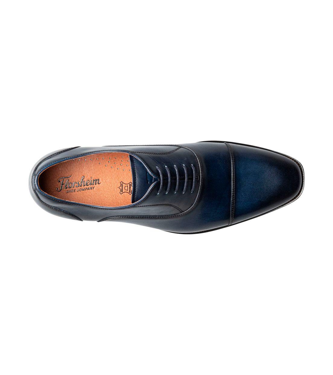 Zapatos Formal Hombre Sorrento Lux Cap Toe Bal Azul-5