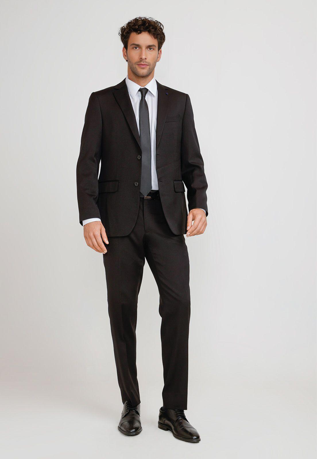 Traje Hombre Formal Trl Negro-0