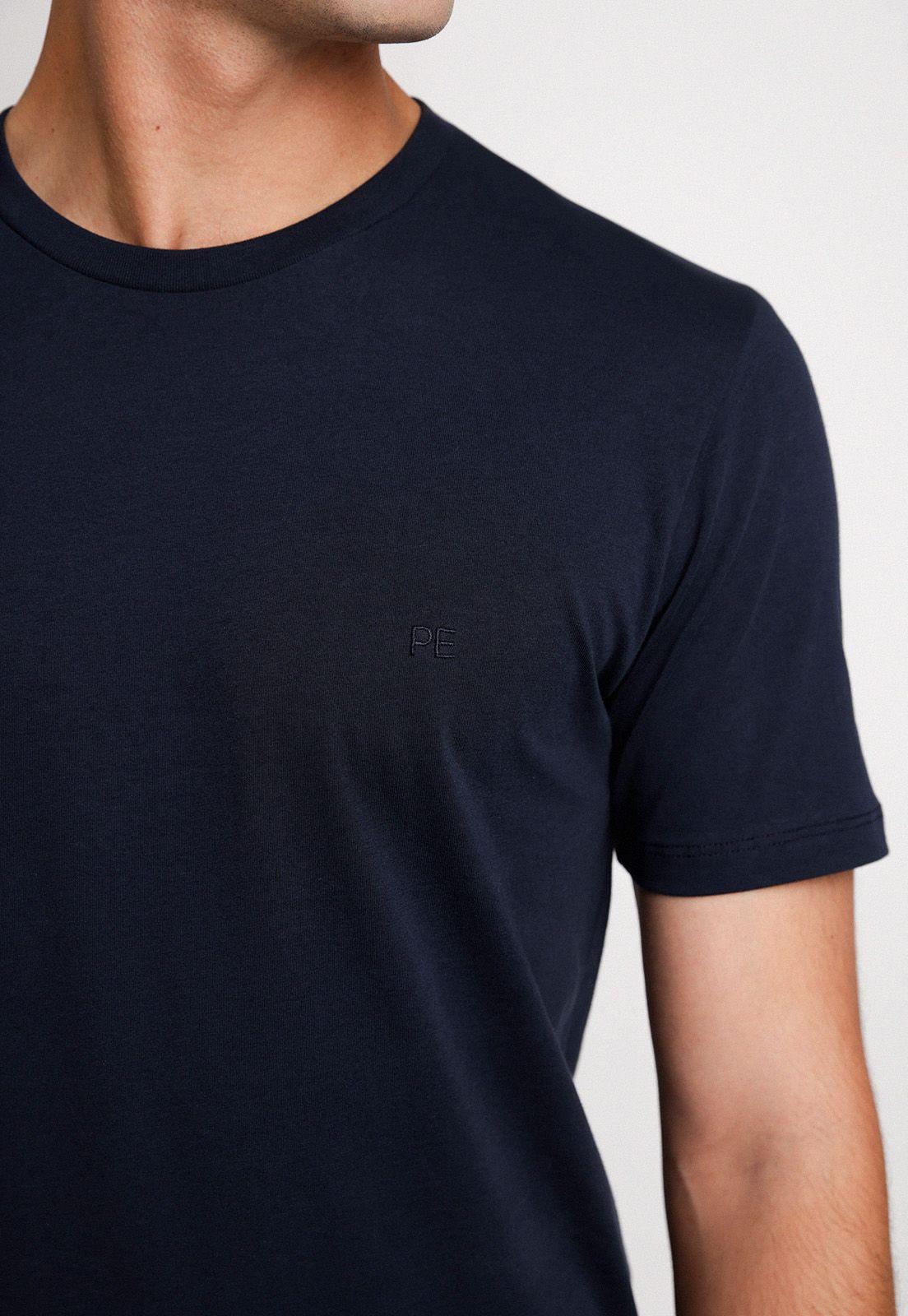 Polera Hombre Básica 100% Algodón Navy-2