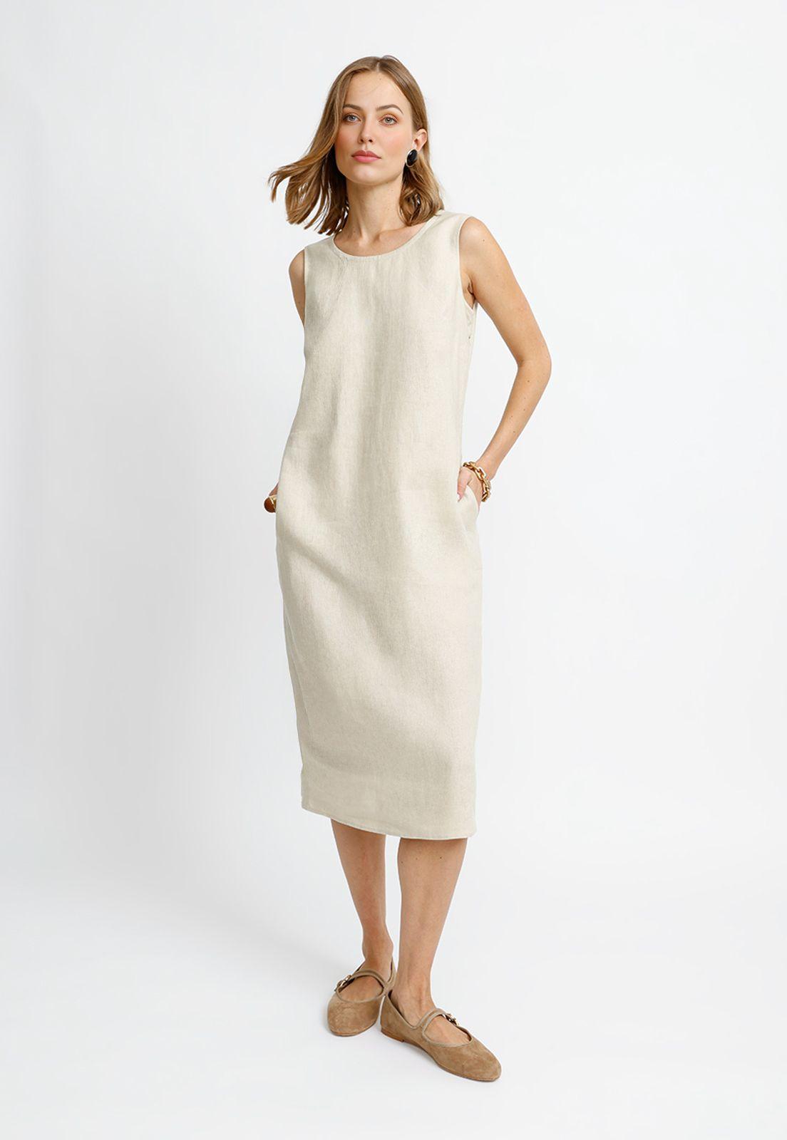 Vestido Beige Rose Mujer-3