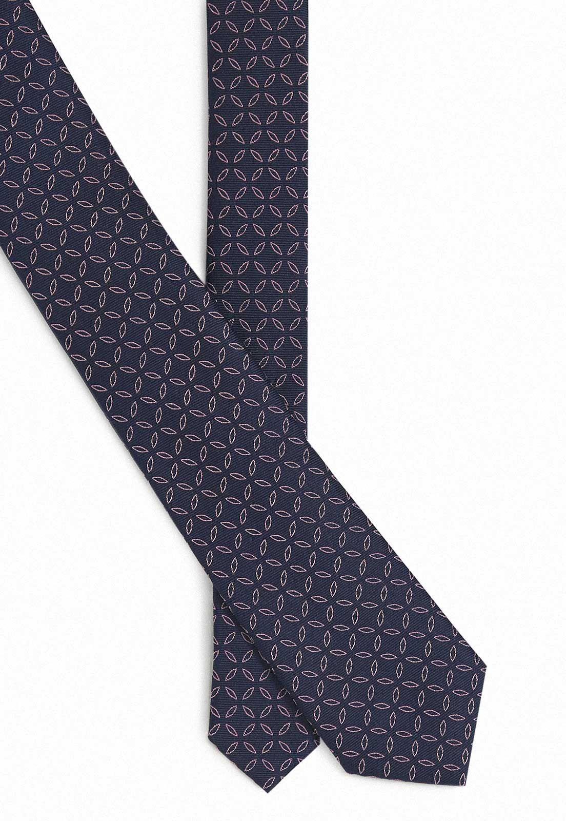Corbata Tela Fantasía Resist Spill Navy-1