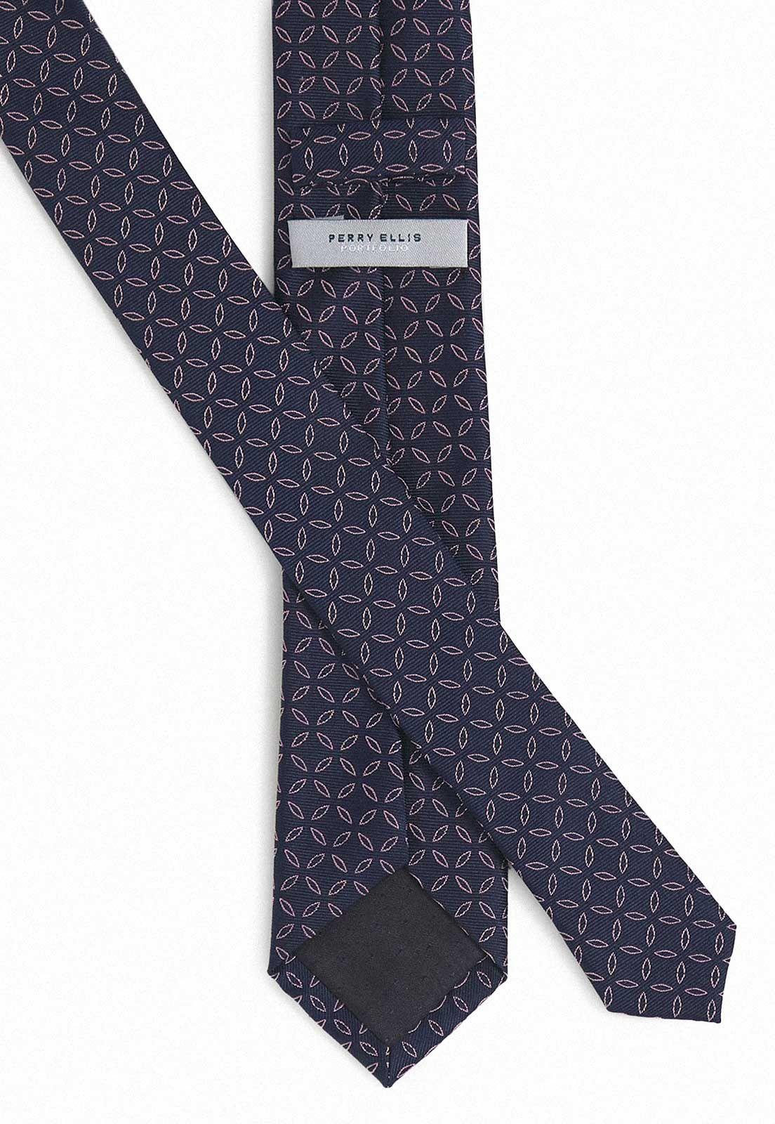 Corbata Tela Fantasía Resist Spill Navy-2