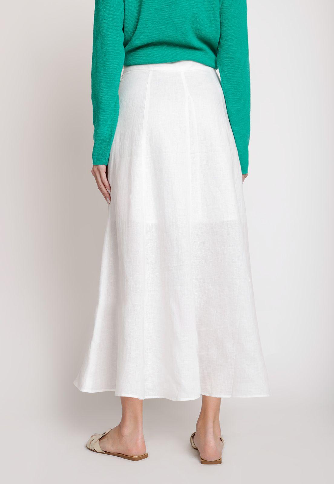Falda de Mujer Modelo Eleonor Color Blanco-1