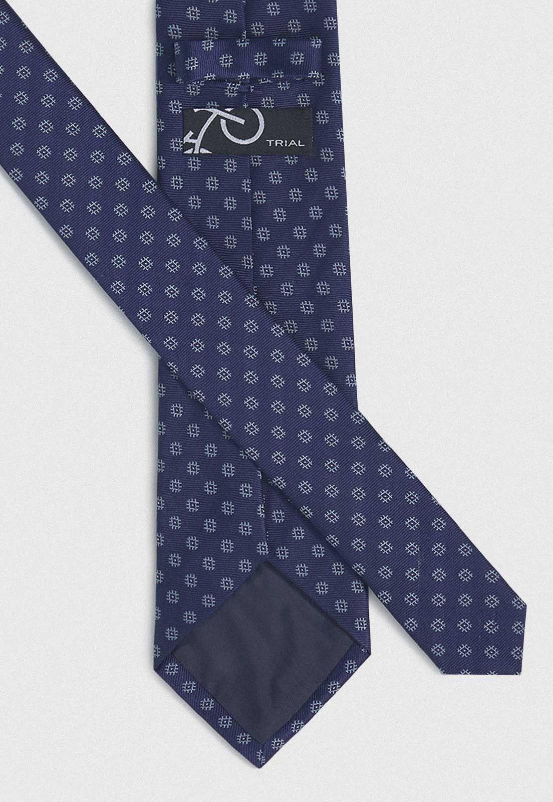 Corbata Formal Hombre Travel Seda Azul-2