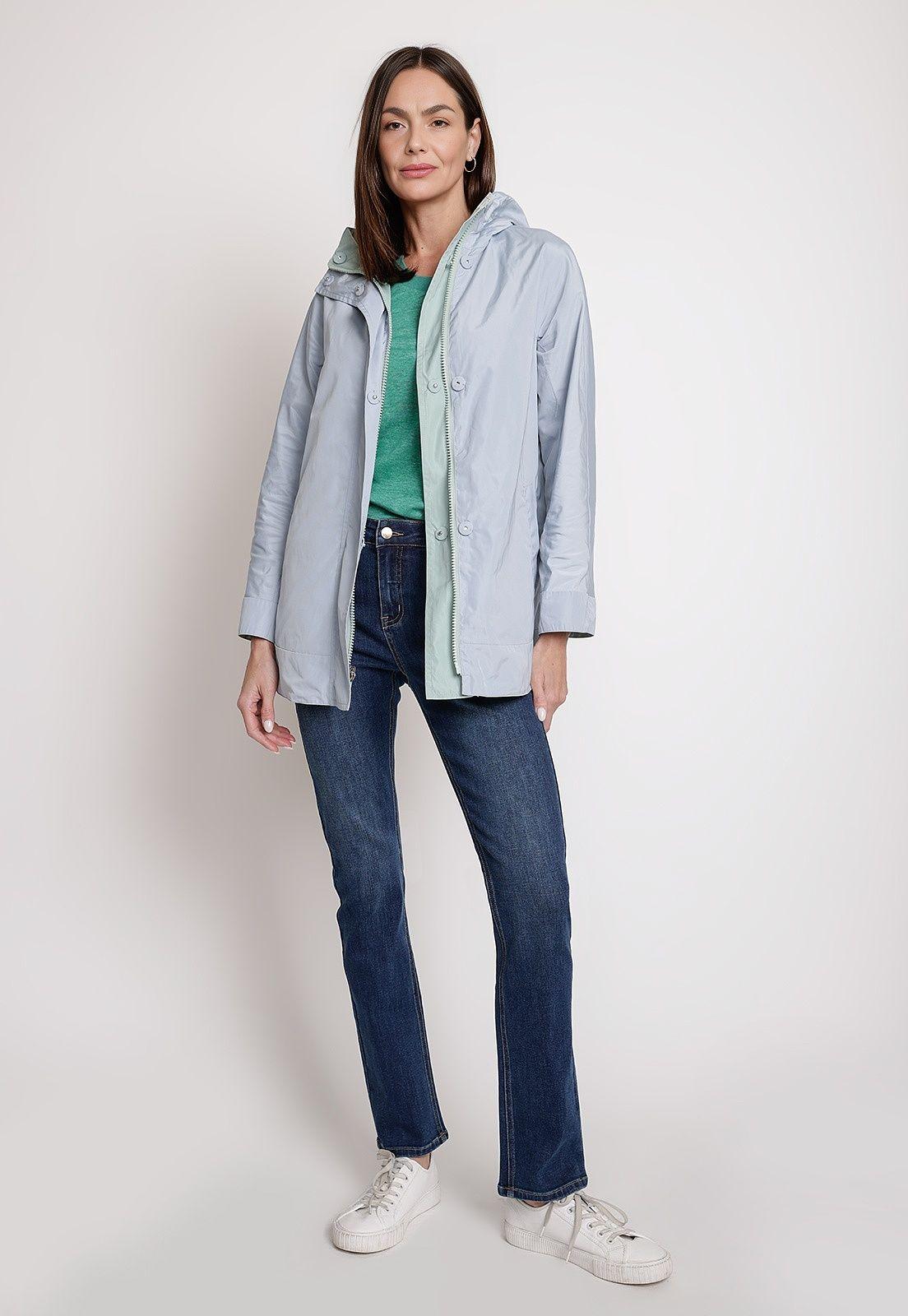 Chaqueta de Mujer Reversible Modelo Tara Color Verde-5