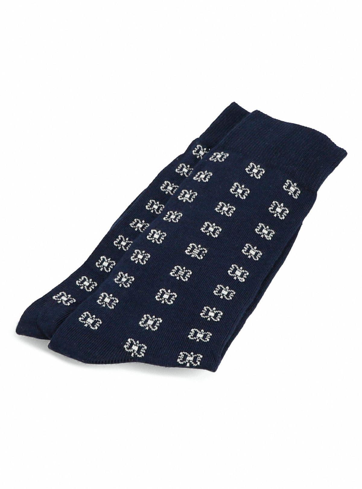 Calcetín Casual Diseño Azul-2