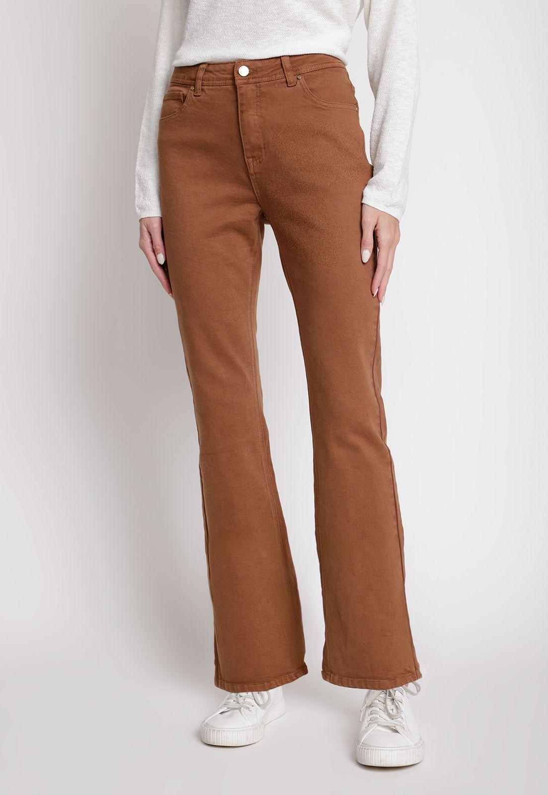 Jeans de Mujer Modelo Enebro Color Cafe-0