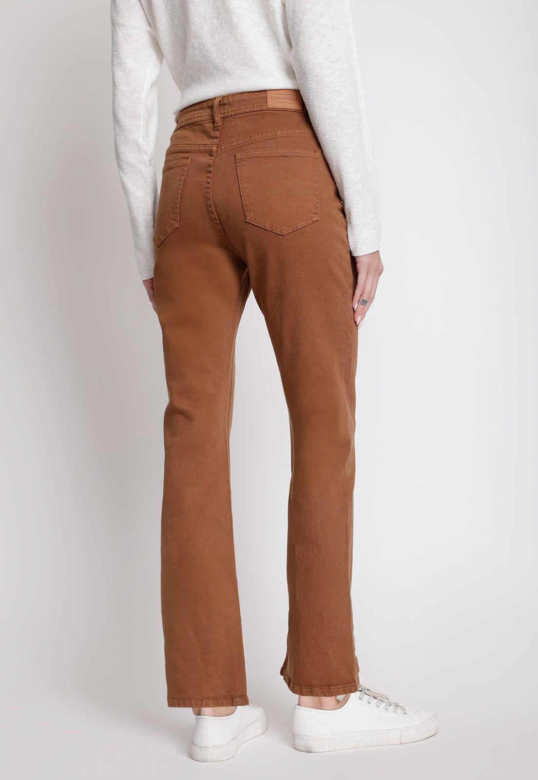 Jeans de Mujer Modelo Enebro Color Cafe-1