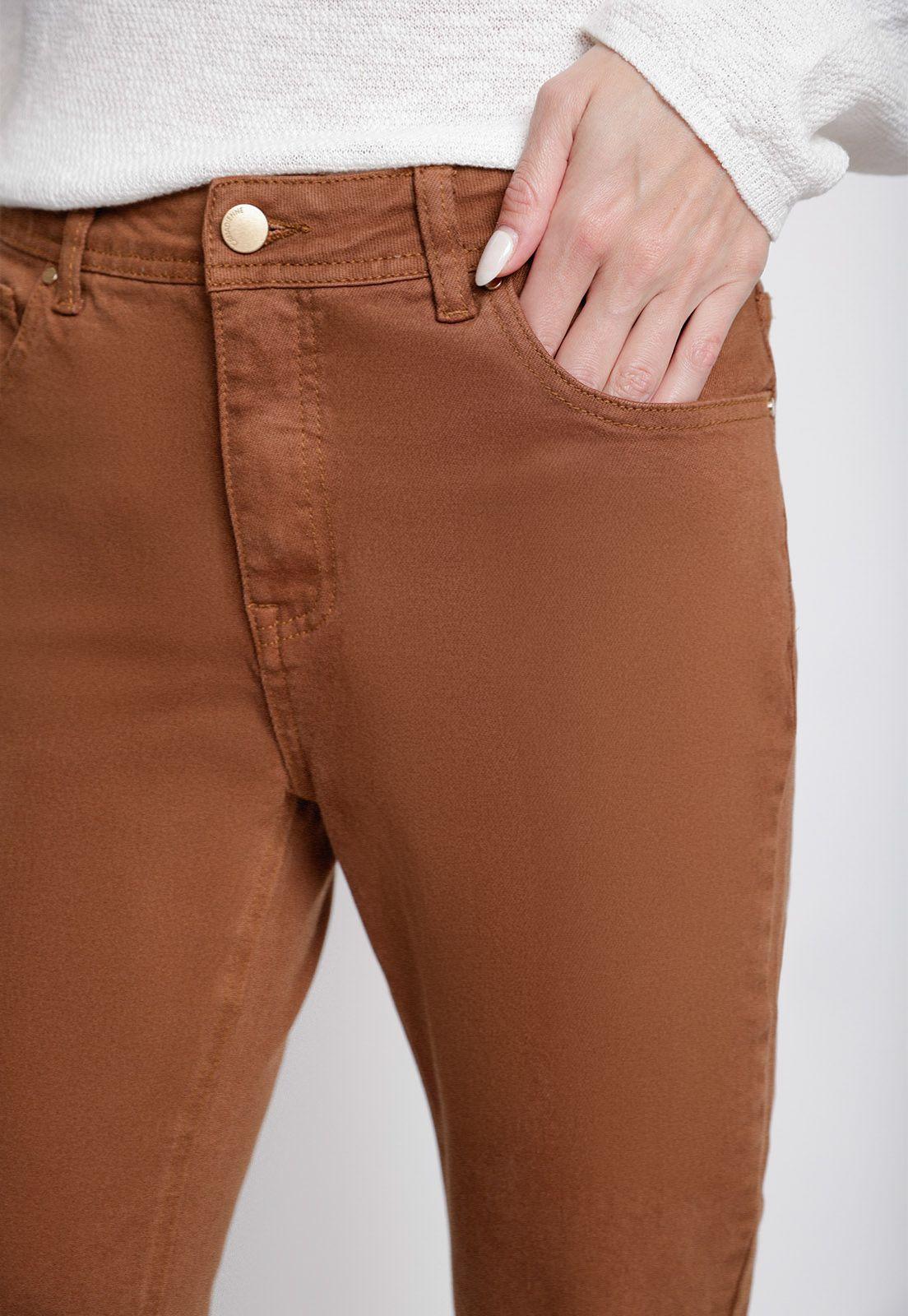 Jeans de Mujer Modelo Enebro Color Cafe-2
