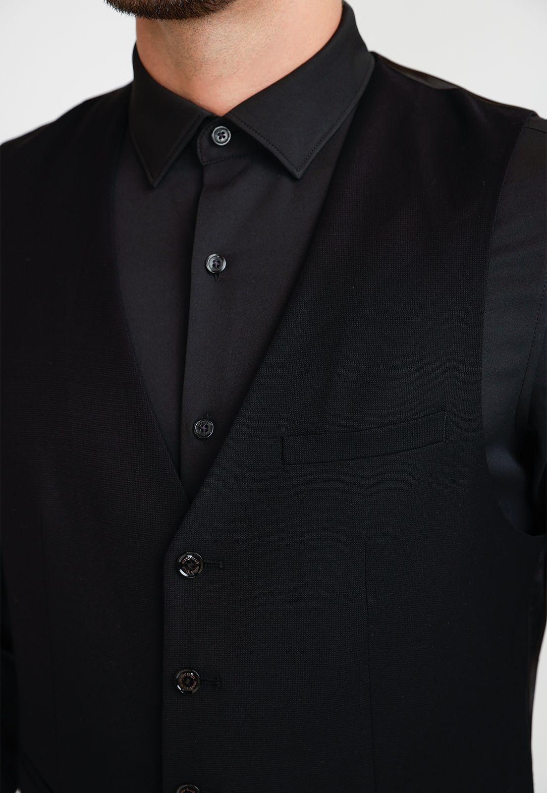 Gilet Formal Hombre Negro-2