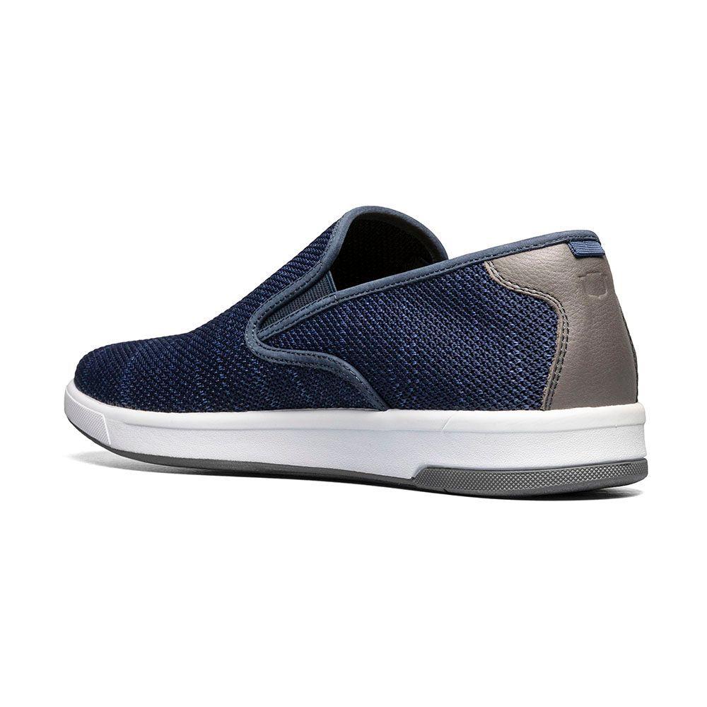 Mocasines Crossover Knit Plain Toe Slip On Azul-7