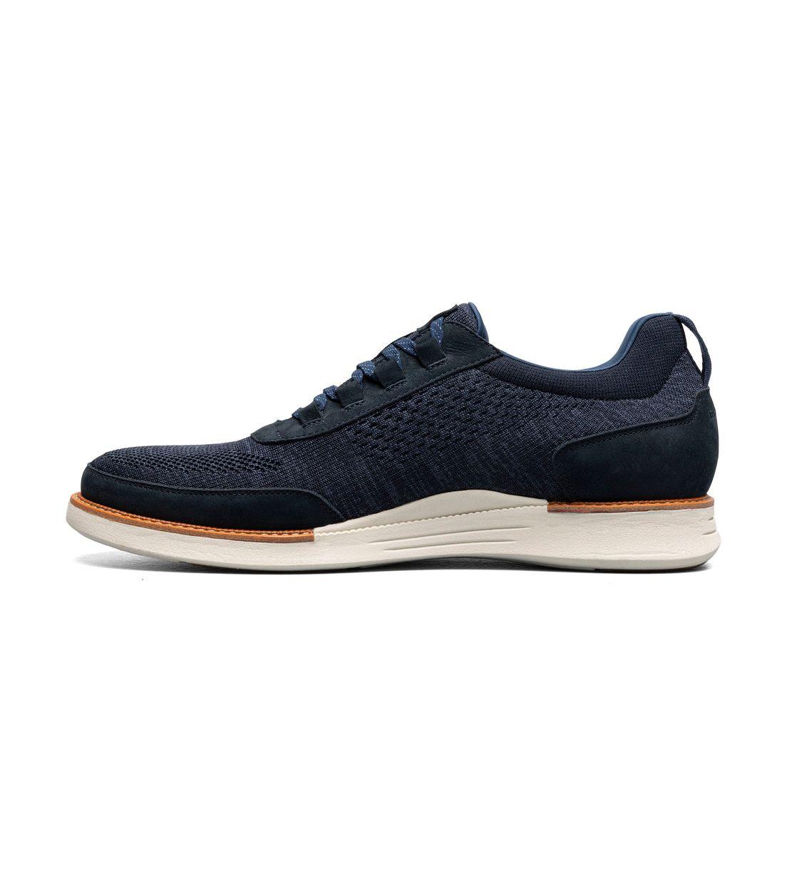 Zapatillas Casual Launch Knit Slip Azul-4