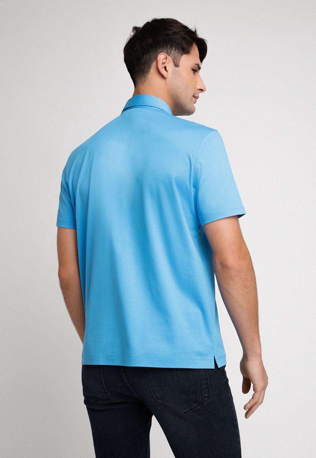 Polera Hombre Polo Lisa Azulino-1