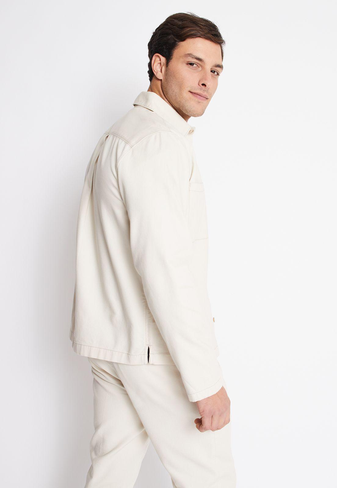 Chaqueta Hombre Casual Beige-1