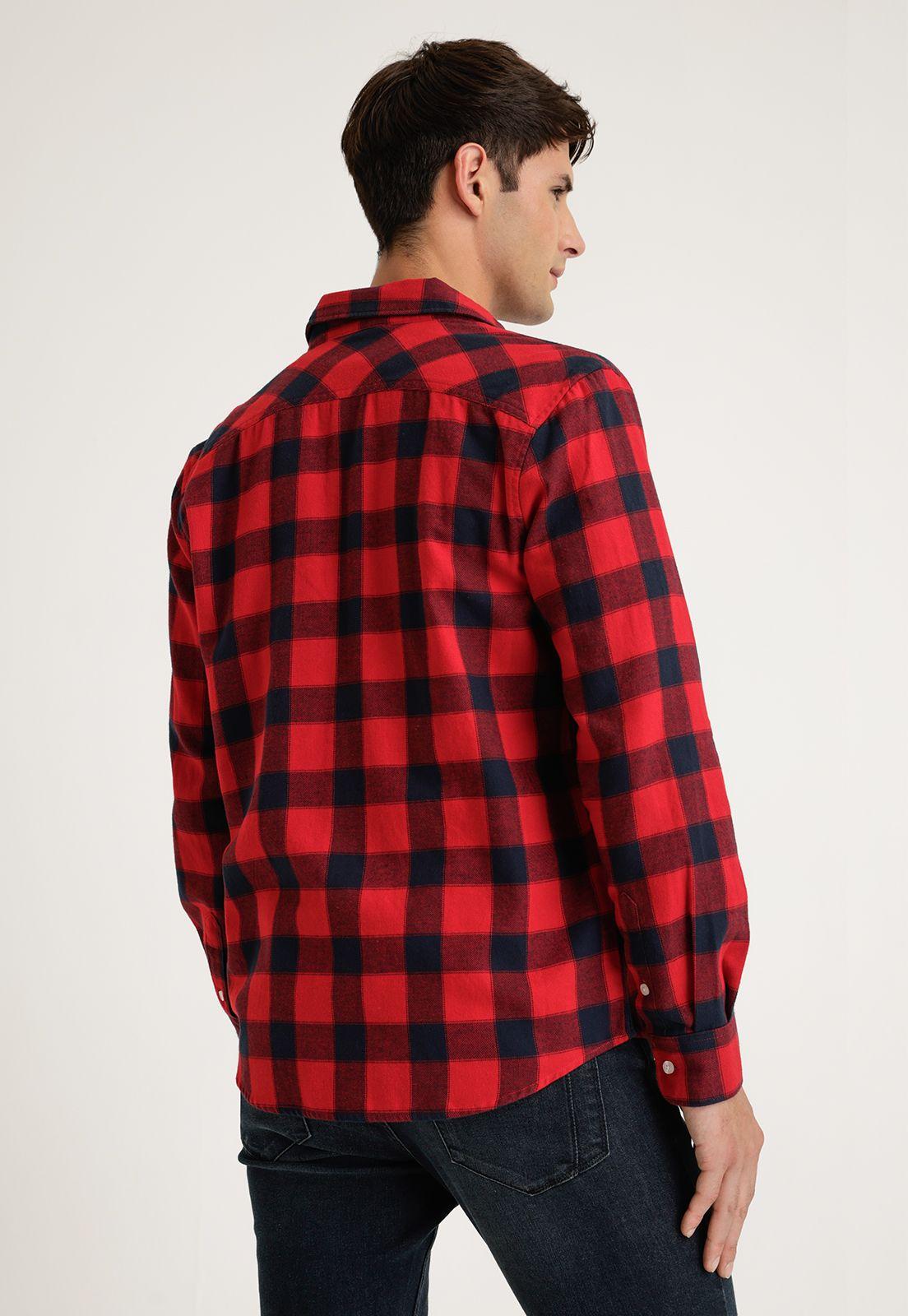 Camisa Hombre Manga Larga Franela-1