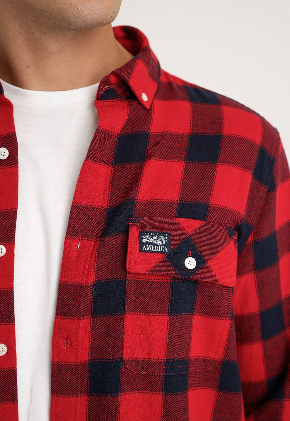 Camisa Hombre Manga Larga Franela-2