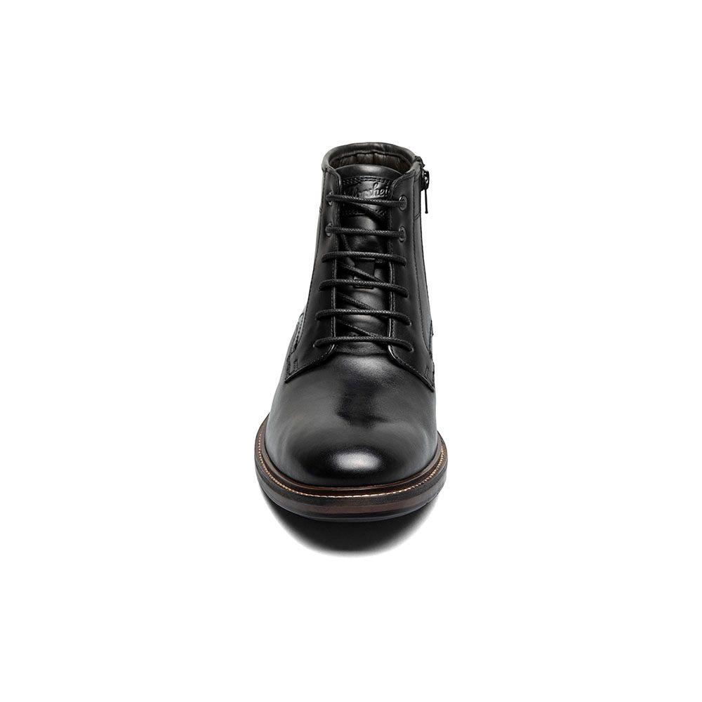 Botines Casual Forge Plain Toe Lace Up Negro-1