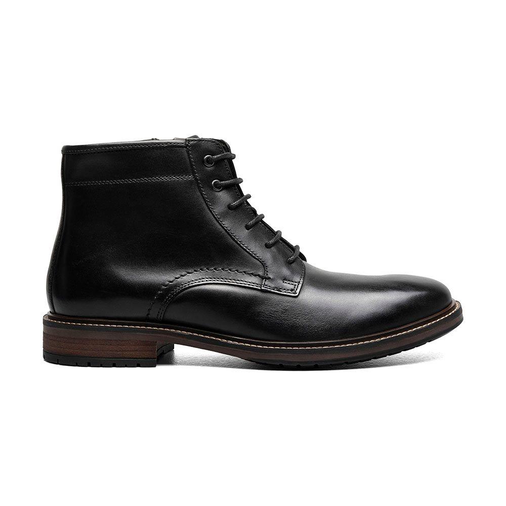 Botines Casual Forge Plain Toe Lace Up Negro-2