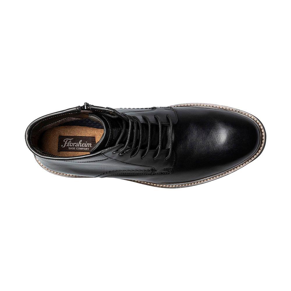 Botines Casual Forge Plain Toe Lace Up Negro-5
