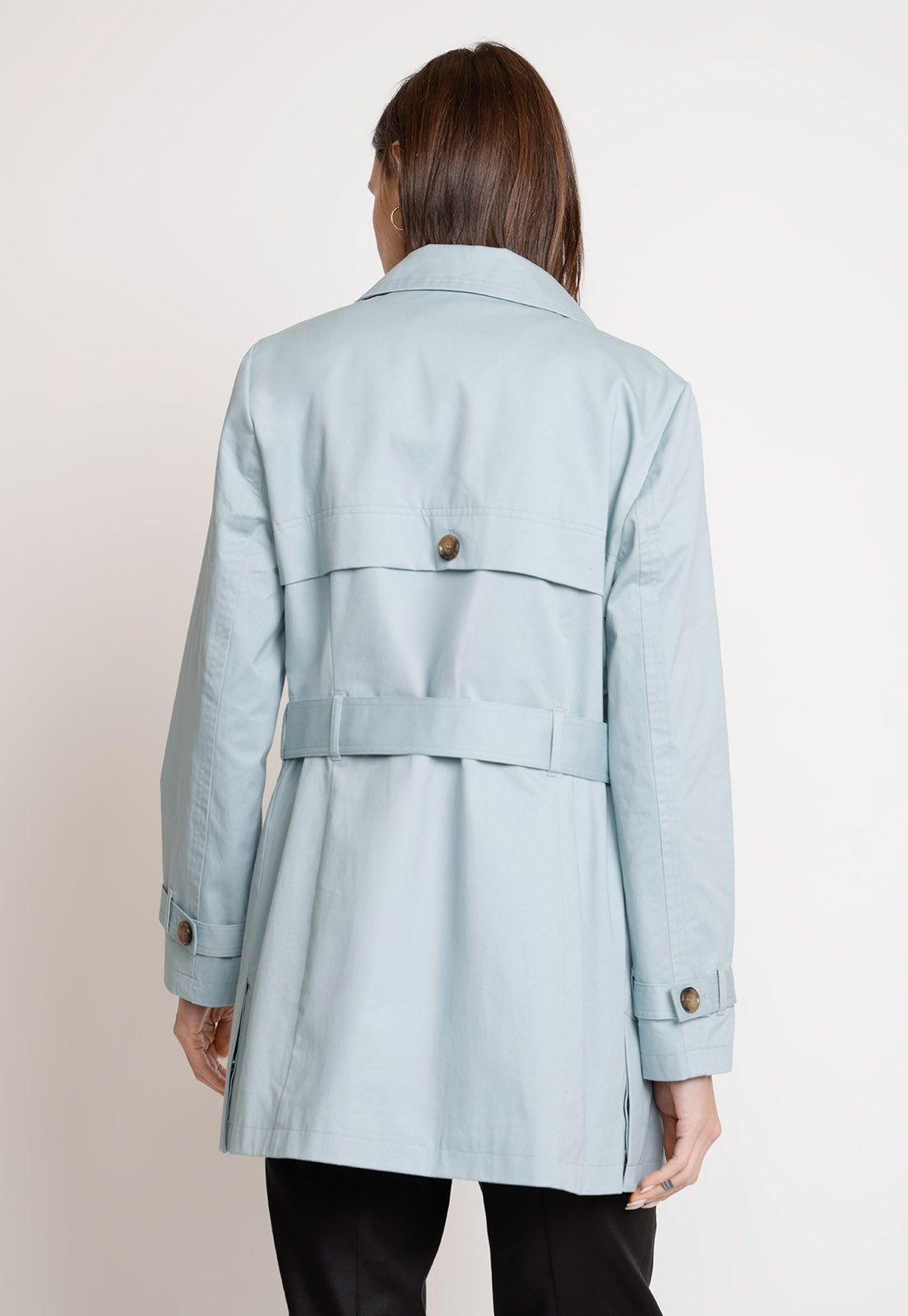 Trench de Mujer Modelo Azurita Color Menta-1