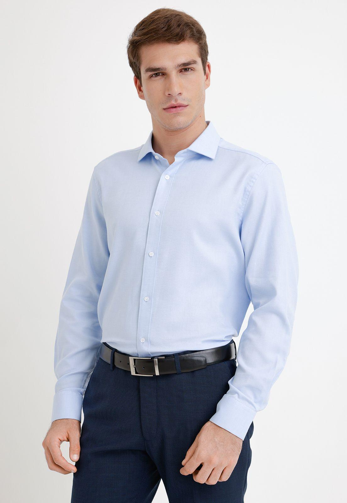 Camisa formal executive celeste-0
