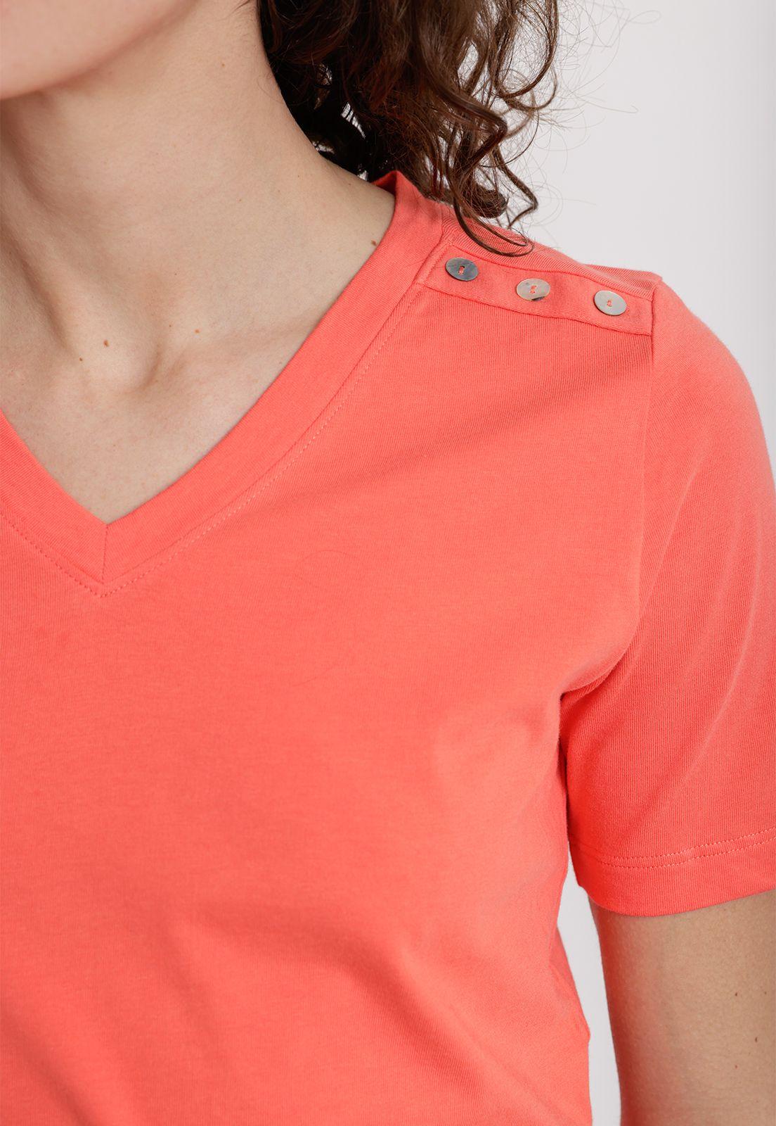 Polera Mujer Altea Algodón Peruano Coral-2