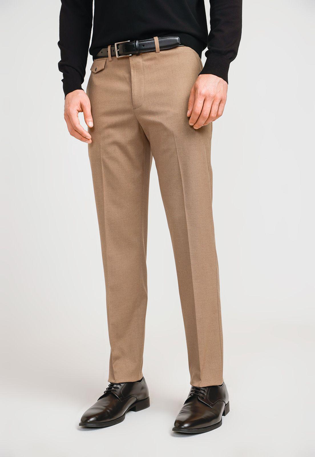 Pantalón Formal Hombre Suit Separate Café-0