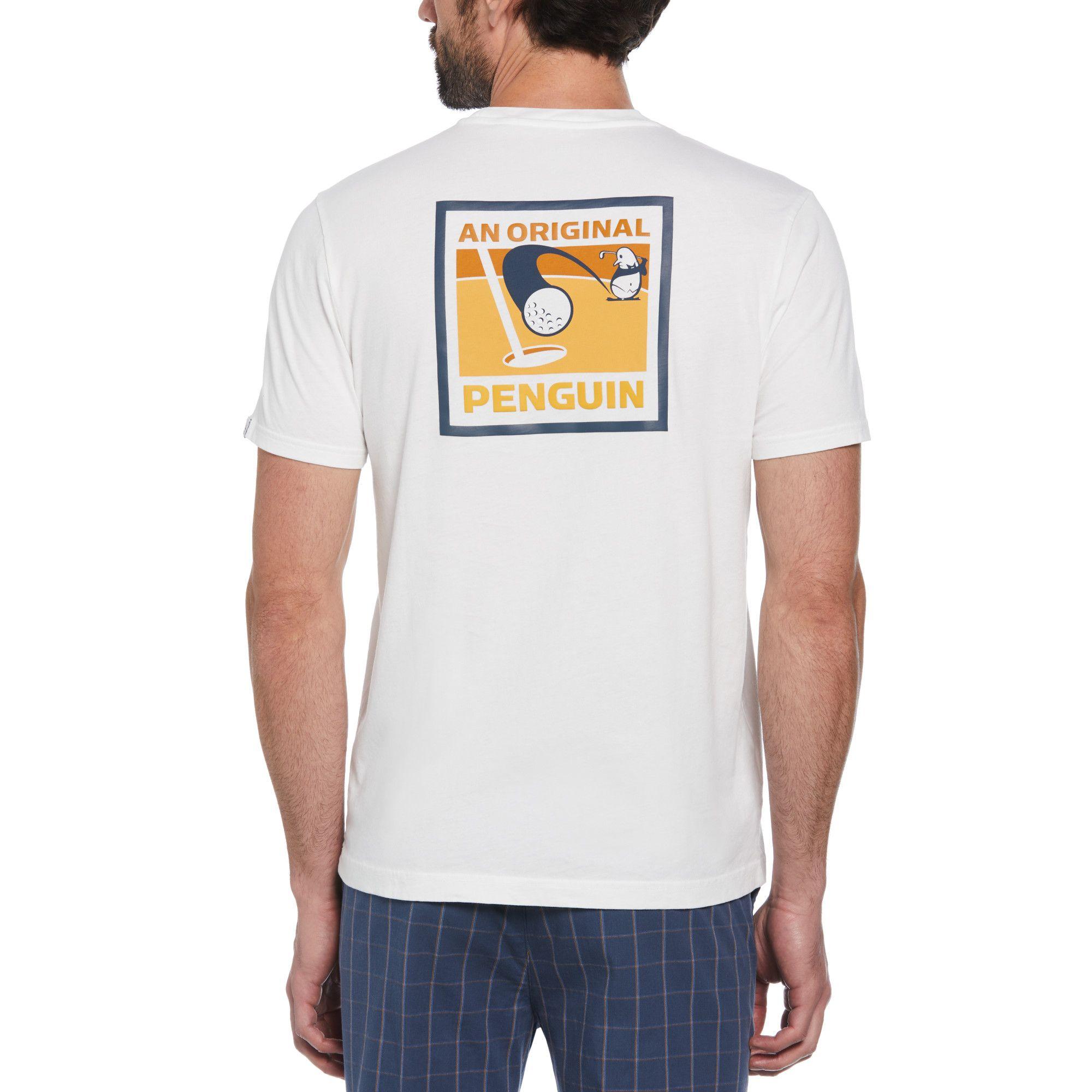 Polera De Hombre Golf Estampado Blanco-1