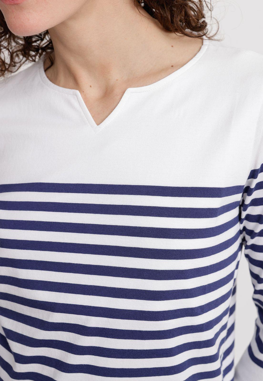 Polera Mujer Málaga Algodón Peruano Azul-2